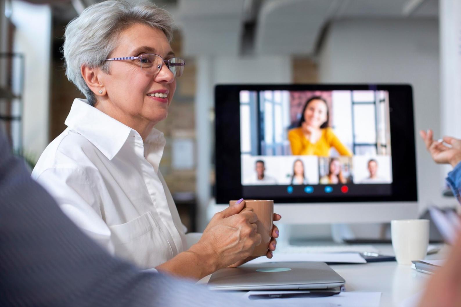 Workshop setting with financial planning tools